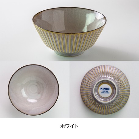 日本SENDAN(窯變)日式美濃燒14cm飯碗【m-mode】【奶白色】【日本製】2