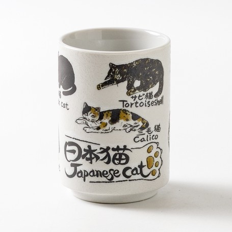 日本Monoshiri系列美濃燒日本貓壽司杯【日本製】1