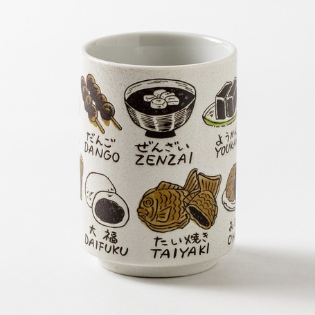 日本Monoshiri系列美濃燒和菓子壽司杯【日本製】2