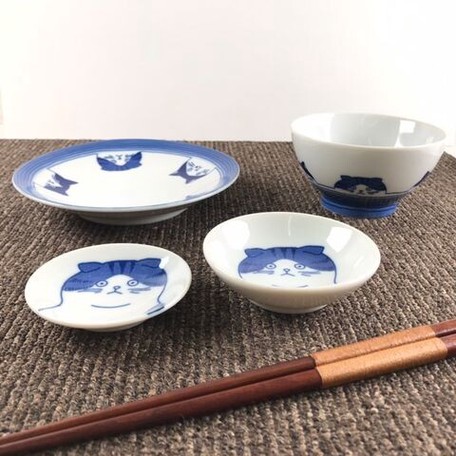 日本三井陶器SHICHITA系列之五種貓貓小碟盤【蘇格蘭摺耳貓】【日本製】5