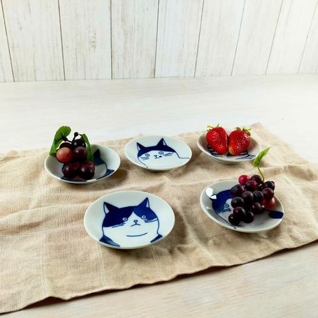 日本三井陶器SHICHITA系列之五種貓貓小碟盤【蘇格蘭摺耳貓】【日本製】6