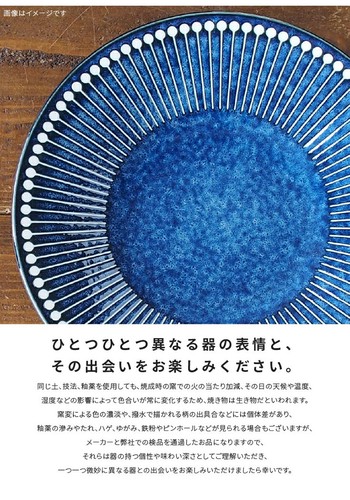 日本Albee系列日式美濃燒14.5cm碟子【海軍藍】【日本製】5