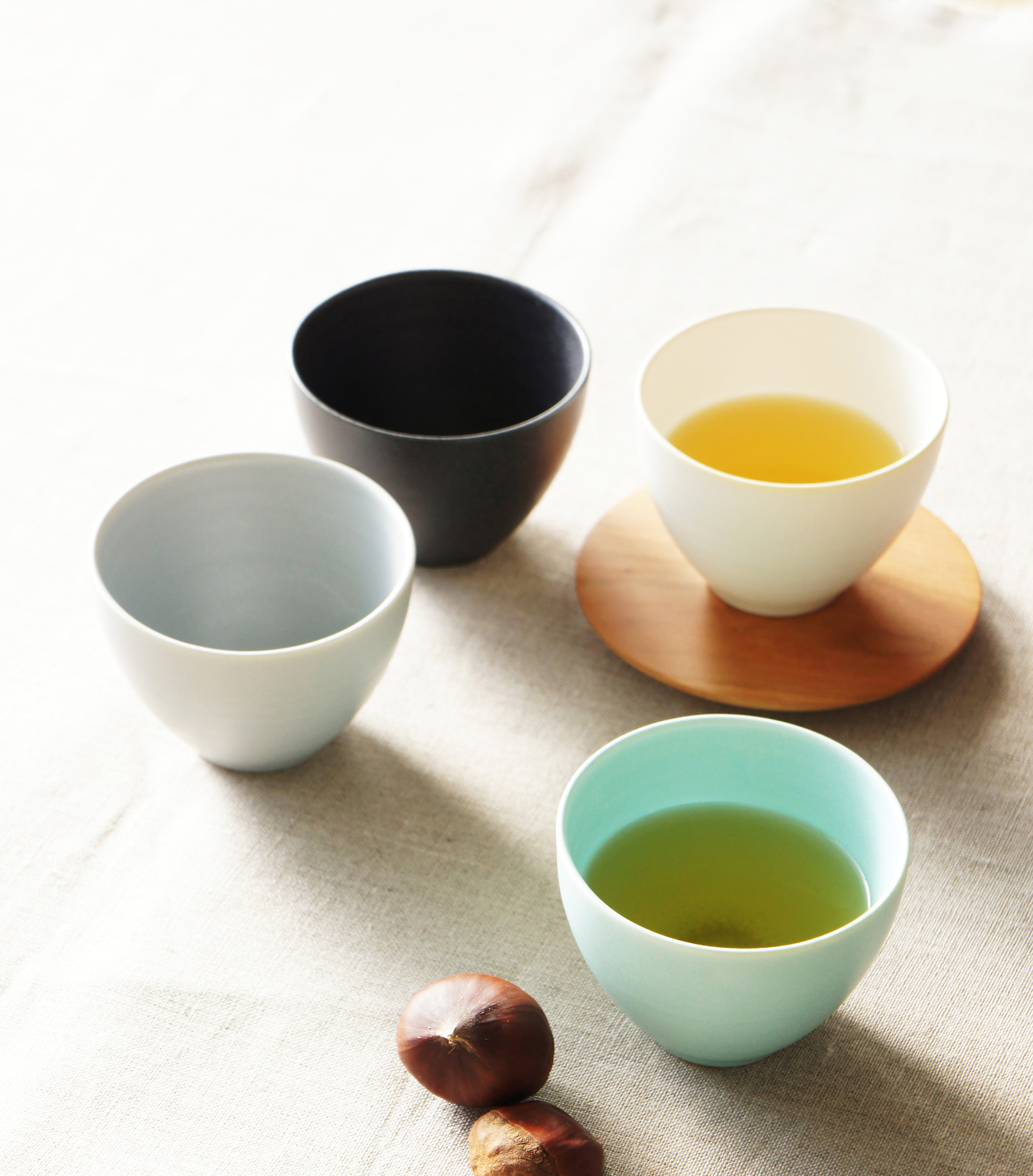 日本SALIU日式美濃燒茶杯【YUI結系列】80cc【墨黑色】【日本製】3