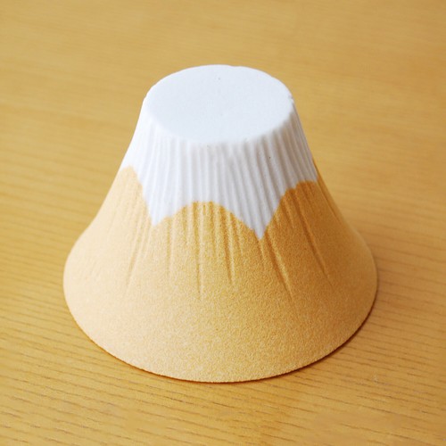 日本 Cofil Fuji 富士山免濾紙陶瓷咖啡濾杯【黃富士】【日本製】2