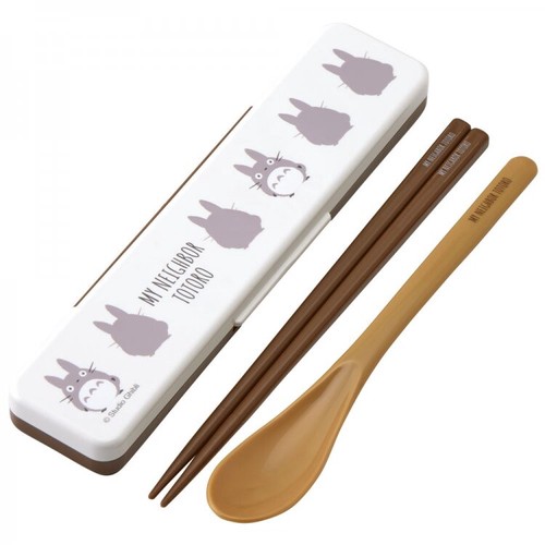 日本Skater龍貓筷子及湯匙環保餐具套裝盒(銀離子抗菌)【日本製】1