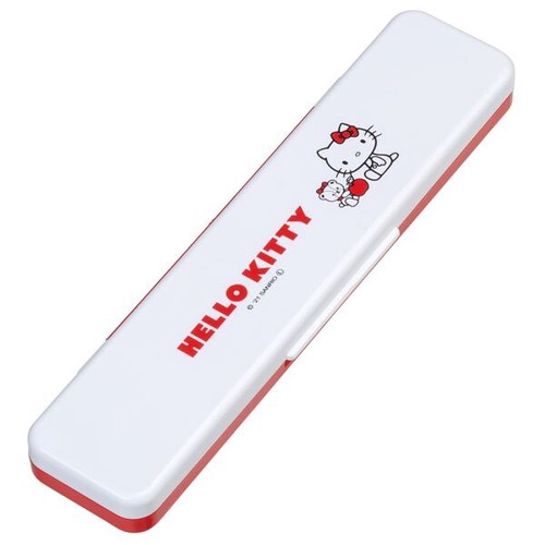 日本Skater Hello Kitty筷子及湯匙環保餐具套裝盒(銀離子抗菌)【日本製】3