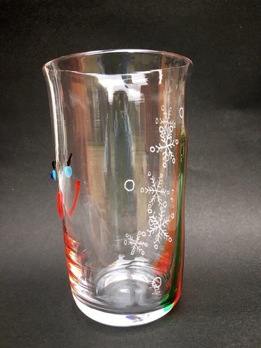 日本Yugen Glass手工彩虹色系列聖誕微笑男女玻璃對杯【日本製】3