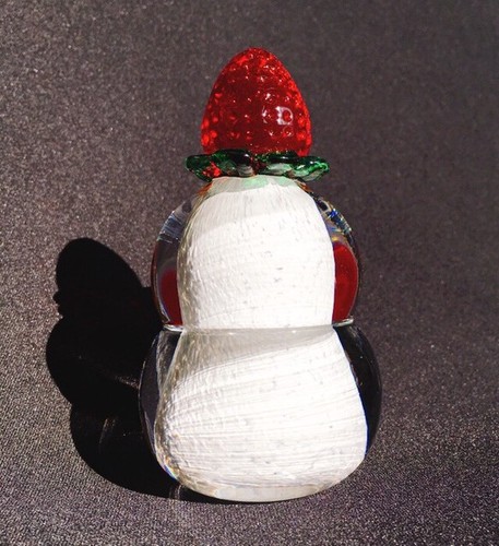 日本Yugen Glass手工玻璃雪人【草莓】【日本製】6