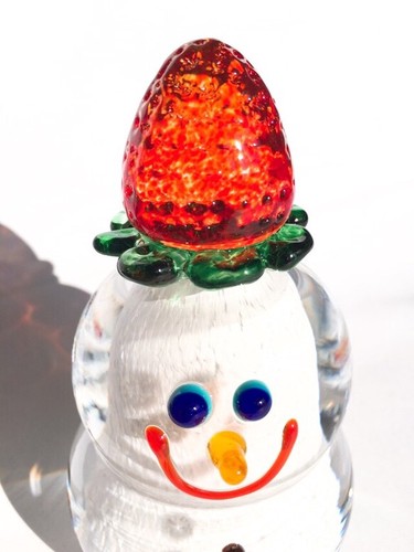 日本Yugen Glass手工玻璃雪人【草莓】【日本製】7