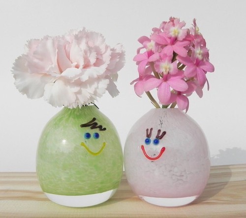 日本Yugen Glass手工玻璃花瓶【綠色】【日本製】5